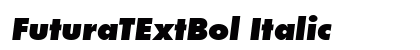 FuturaTExtBol Italic Preview