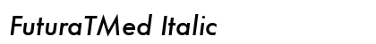 FuturaTMed Italic Preview