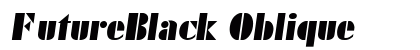 FutureBlack Oblique preview