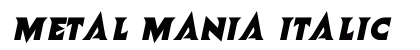 Metal Mania Italic preview