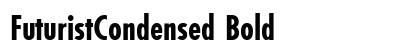FuturistCondensed Bold preview
