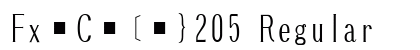 FxC[}205 Regular preview