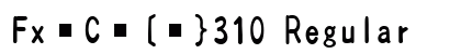 FxC[}310 Regular preview