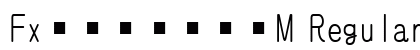 FxȏM Regular preview