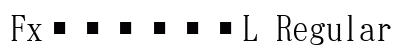 FxL Regular preview