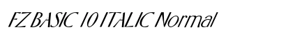 FZ BASIC 10 ITALIC Normal preview