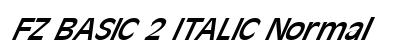 FZ BASIC 2 ITALIC Normal preview