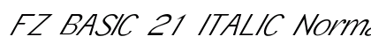 FZ BASIC 21 ITALIC Normal preview