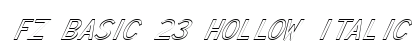 FZ BASIC 23 HOLLOW ITALIC Normal preview