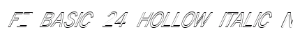 FZ BASIC 24 HOLLOW ITALIC Normal preview