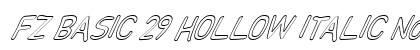 FZ BASIC 29 HOLLOW ITALIC Normal preview