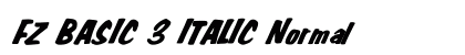 FZ BASIC 3 ITALIC Normal preview