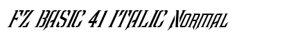 FZ BASIC 41 ITALIC Normal preview