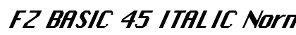 FZ BASIC 45 ITALIC Normal preview