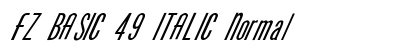 FZ BASIC 49 ITALIC Normal preview