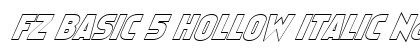 FZ BASIC 5 HOLLOW ITALIC Normal preview