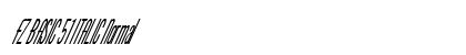 FZ BASIC 51 ITALIC Normal preview