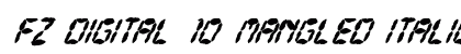 FZ DIGITAL 10 MANGLED ITALIC Normal preview