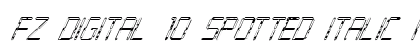 FZ DIGITAL 10 SPOTTED ITALIC Normal preview