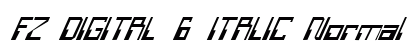 FZ DIGITAL 6 ITALIC Normal preview