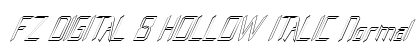 FZ DIGITAL 8 HOLLOW ITALIC Normal preview