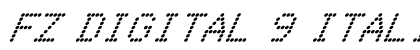 FZ DIGITAL 9 ITALIC Normal preview