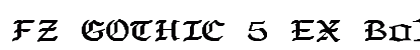 FZ GOTHIC 5 EX Bold preview