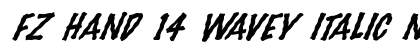 FZ HAND 14 WAVEY ITALIC Normal preview
