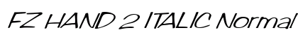 FZ HAND 2 ITALIC Normal preview