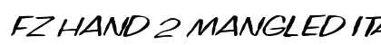 FZ HAND 2 MANGLED ITALIC Normal preview