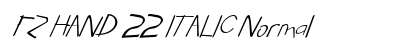 FZ HAND 22 ITALIC Normal preview
