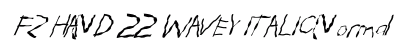 FZ HAND 22 WAVEY ITALIC Normal preview