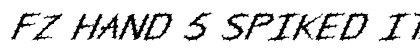 FZ HAND 5 SPIKED ITALIC Normal preview