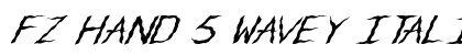 FZ HAND 5 WAVEY ITALIC Normal preview