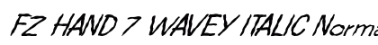 FZ HAND 7 WAVEY ITALIC Normal preview