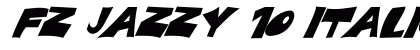 FZ JAZZY 10 ITALIC Light preview