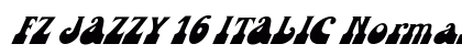 FZ JAZZY 16 ITALIC Normal Preview