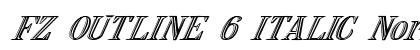 FZ OUTLINE 6 ITALIC Normal preview