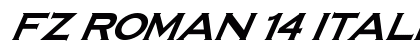 FZ ROMAN 14 ITALIC Light preview