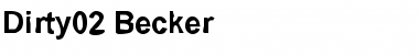 Download Dirty02 Becker Font