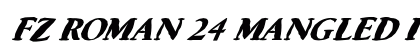 FZ ROMAN 24 MANGLED ITALIC Normal preview