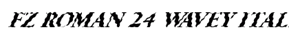 FZ ROMAN 24 WAVEY ITALIC Normal preview