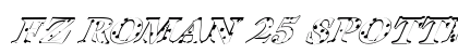 FZ ROMAN 25 SPOTTED ITALIC Normal preview