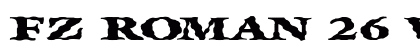 FZ ROMAN 26 WAVEY EX Normal preview
