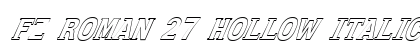 FZ ROMAN 27 HOLLOW ITALIC Normal preview