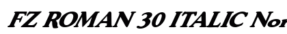 FZ ROMAN 30 ITALIC Normal preview