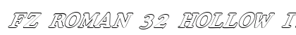 FZ ROMAN 32 HOLLOW ITALIC Normal preview