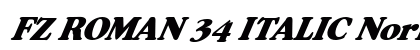 FZ ROMAN 34 ITALIC Normal preview