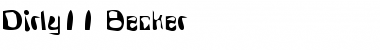 Download Dirty11 Becker Font