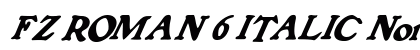 FZ ROMAN 6 ITALIC Normal preview